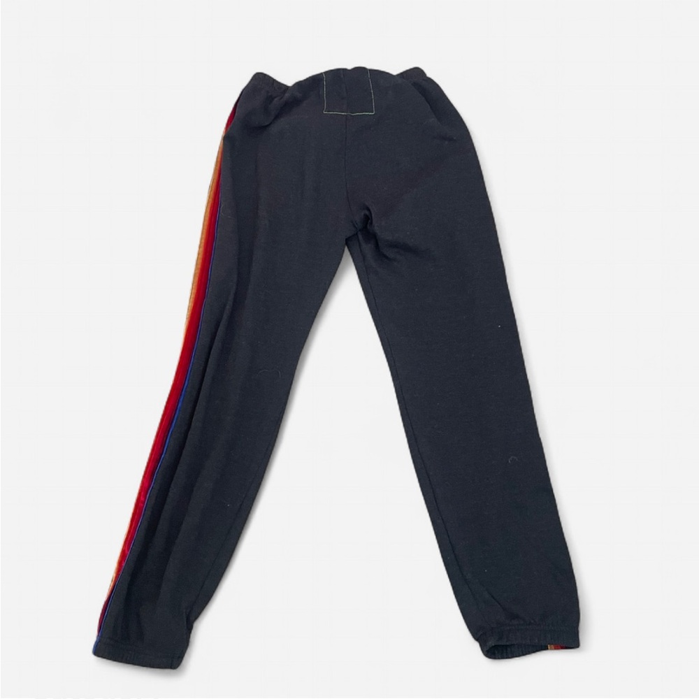 Aviator Nation Classic Velvet Stripes Sweatpants Joggers Charcoal Gray Large - Picture 6 of 6